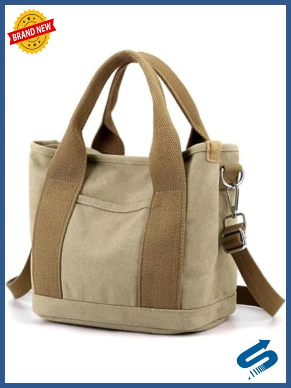 Canvas Multi-Pocket Crossbody Bag Shoulder Hobo Tote Satchel